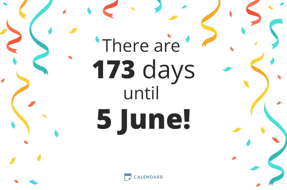 How many days until 5 June - Calendarr