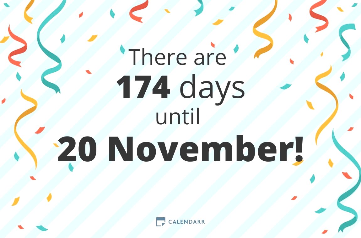 How many days until 20 November Calendarr