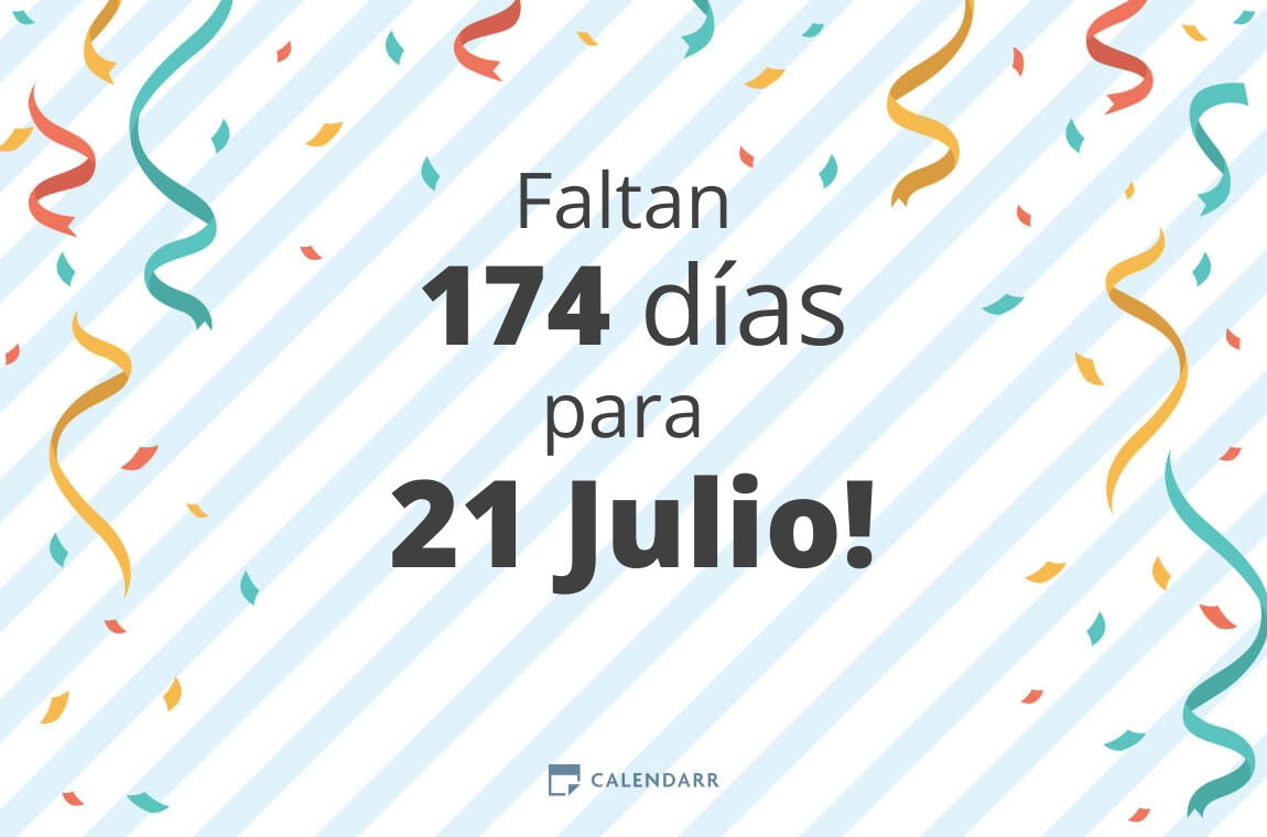Descubre cuántos días faltan para 21 Julio Calendarr Descubre cuántos días faltan para 21 Julio Calendarr