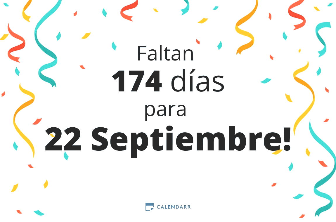 Descubre cuántos días faltan para 22 Septiembre - Calendarr