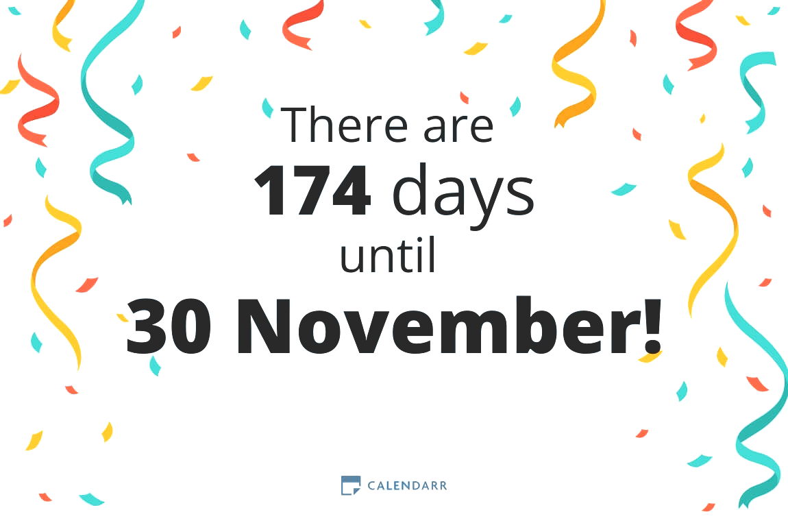 How many days until 30 November - Calendarr