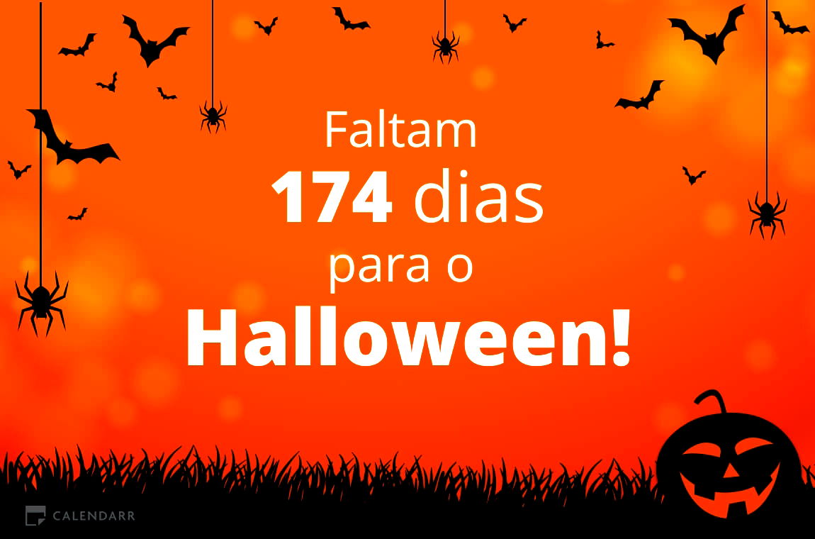 Descubra quantos dias faltam para o Halloween Calendarr