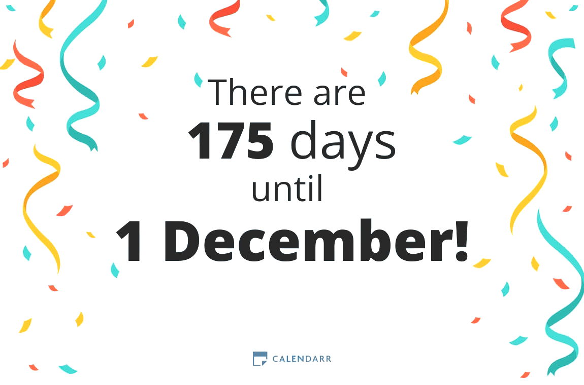 How many days until 1 December - Calendarr