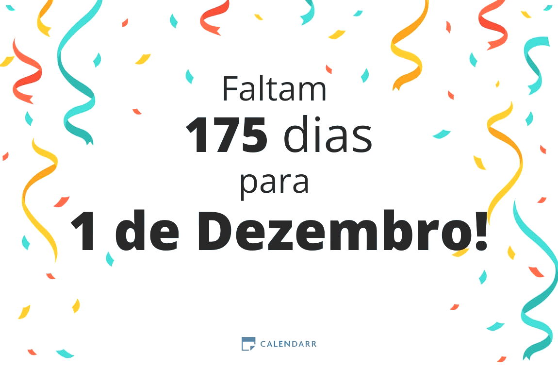Descubra quantos dias faltam para 1 de Dezembro - Calendarr