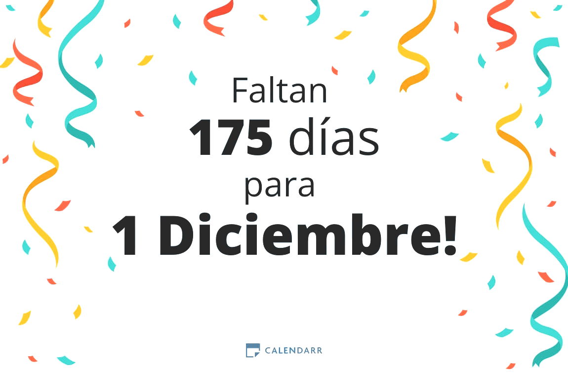 Descubre cuántos días faltan para 1 Diciembre - Calendarr