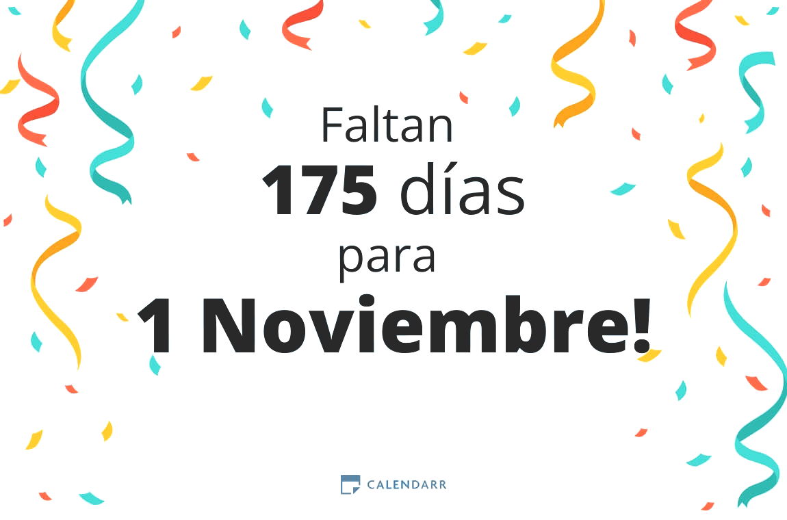 Descubre cuántos días faltan para 1 Noviembre - Calendarr
