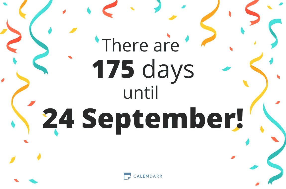 How many days until 24 September - Calendarr