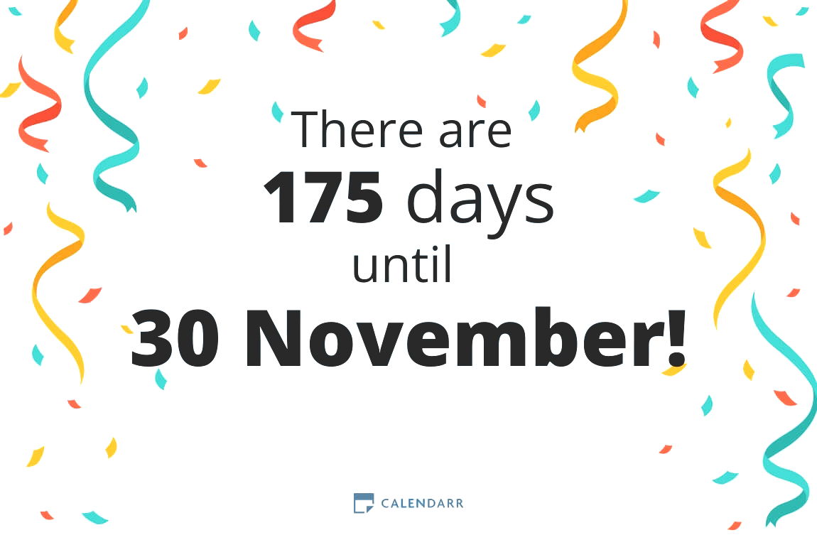 How many days until 30 November - Calendarr