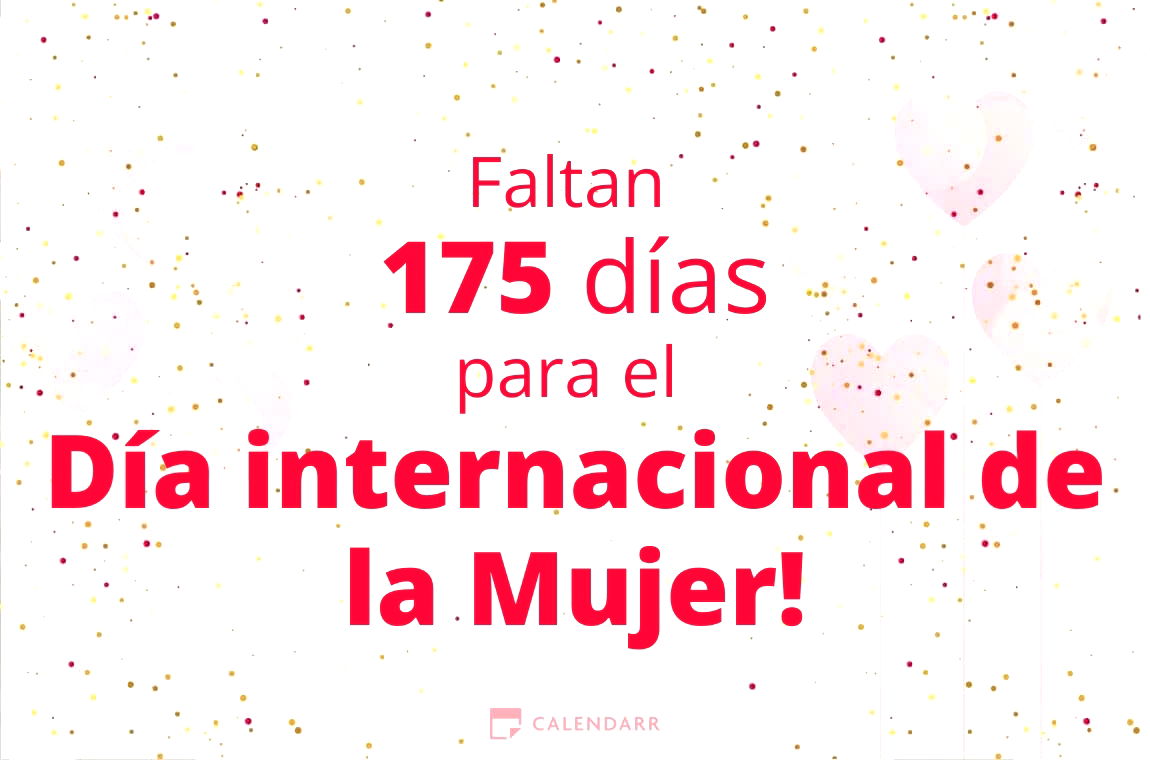 Descubre cuántos días faltan para el Día internacional de la Mujer - Calendarr