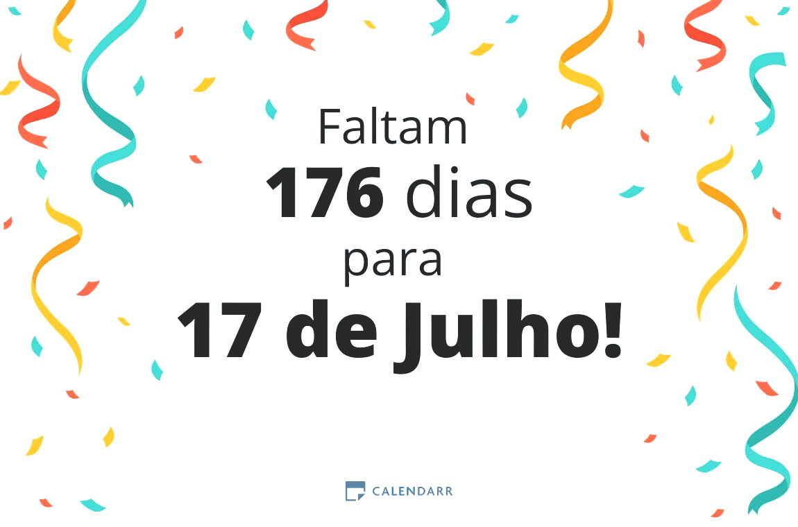 Descubra quantos dias faltam para 17 de Julho - Calendarr