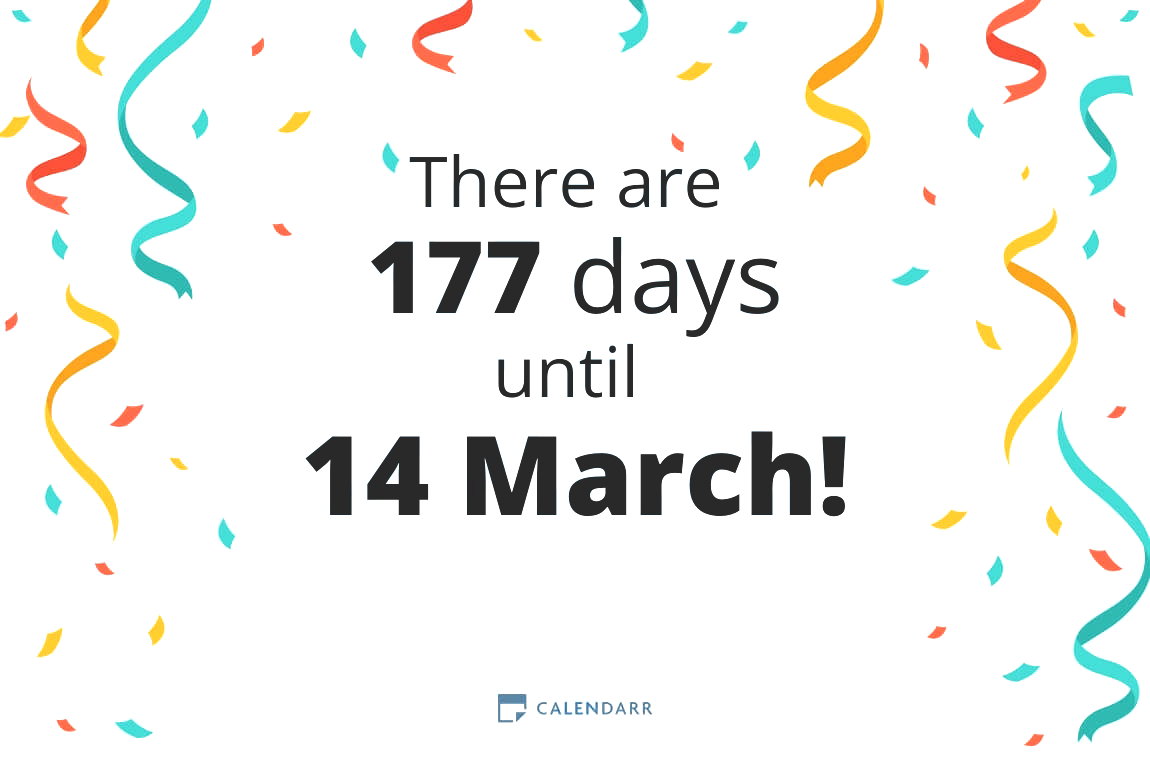 How many days until 14 March - Calendarr