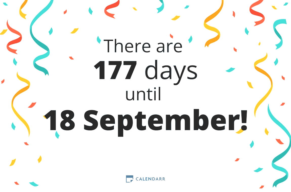 How many days until 18 September - Calendarr