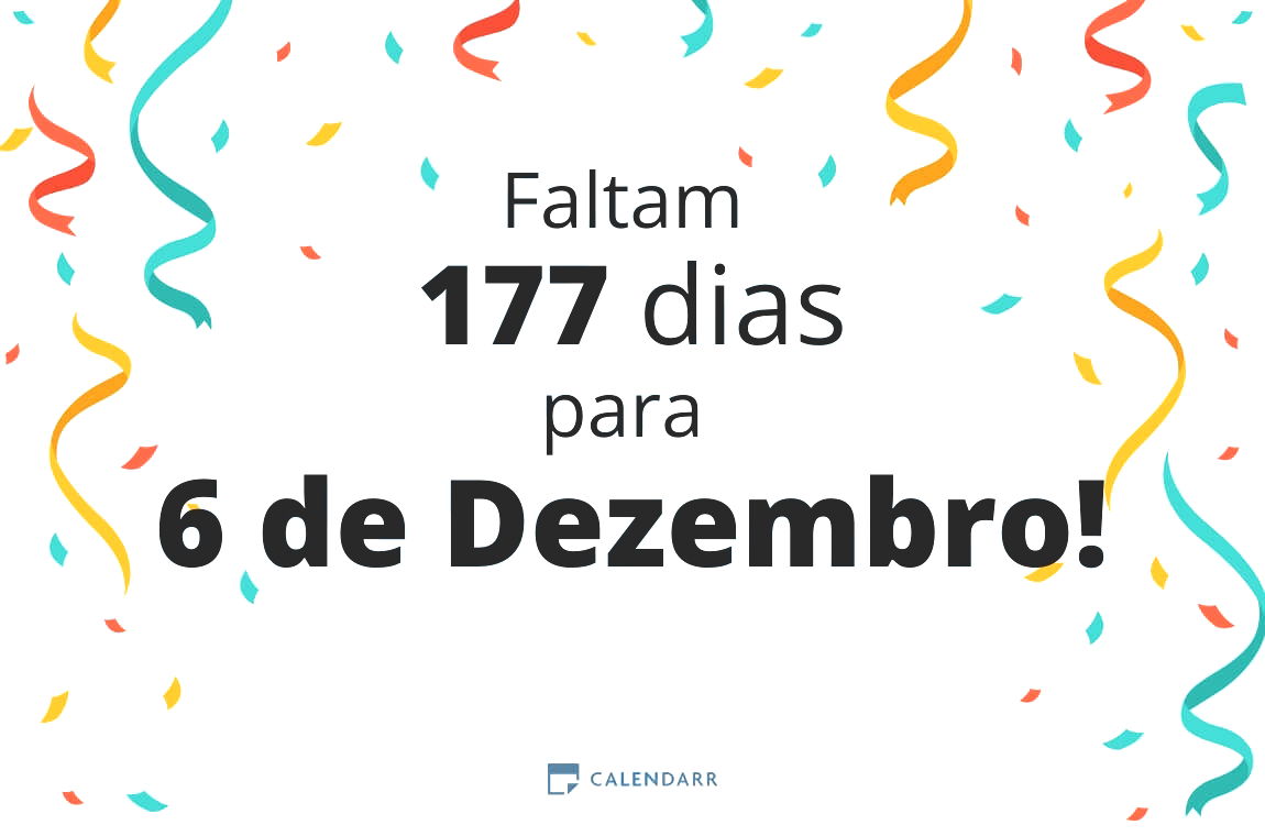 Descobre quantos dias faltam para 6 de Dezembro - Calendarr