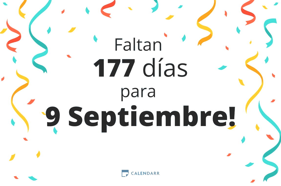 Descubre cuántos días faltan para 9 Septiembre - Calendarr