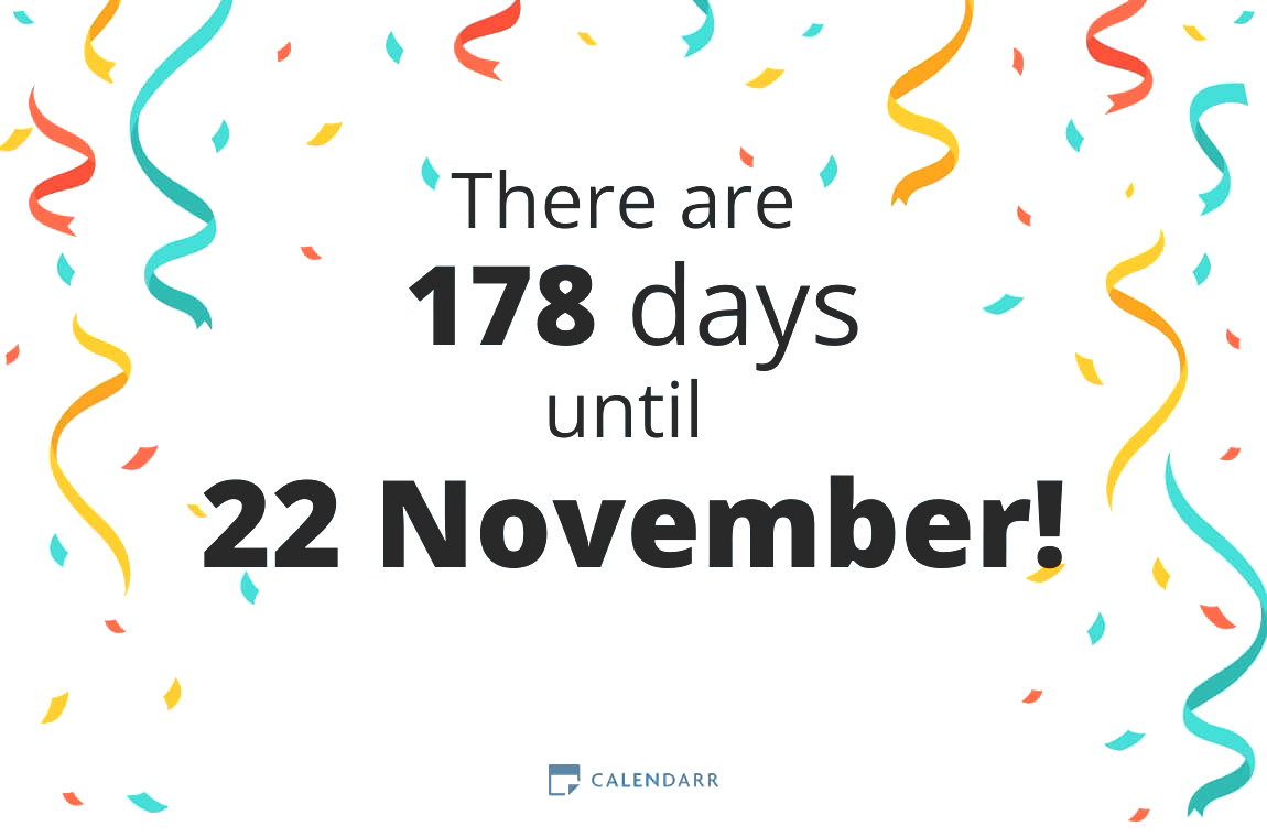 How many days until 22 November - Calendarr