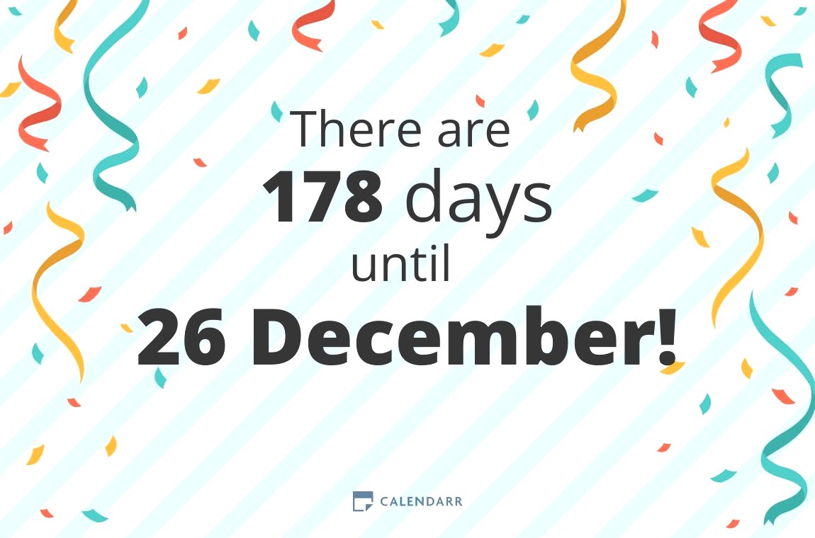 How many days until 26 December - Calendarr