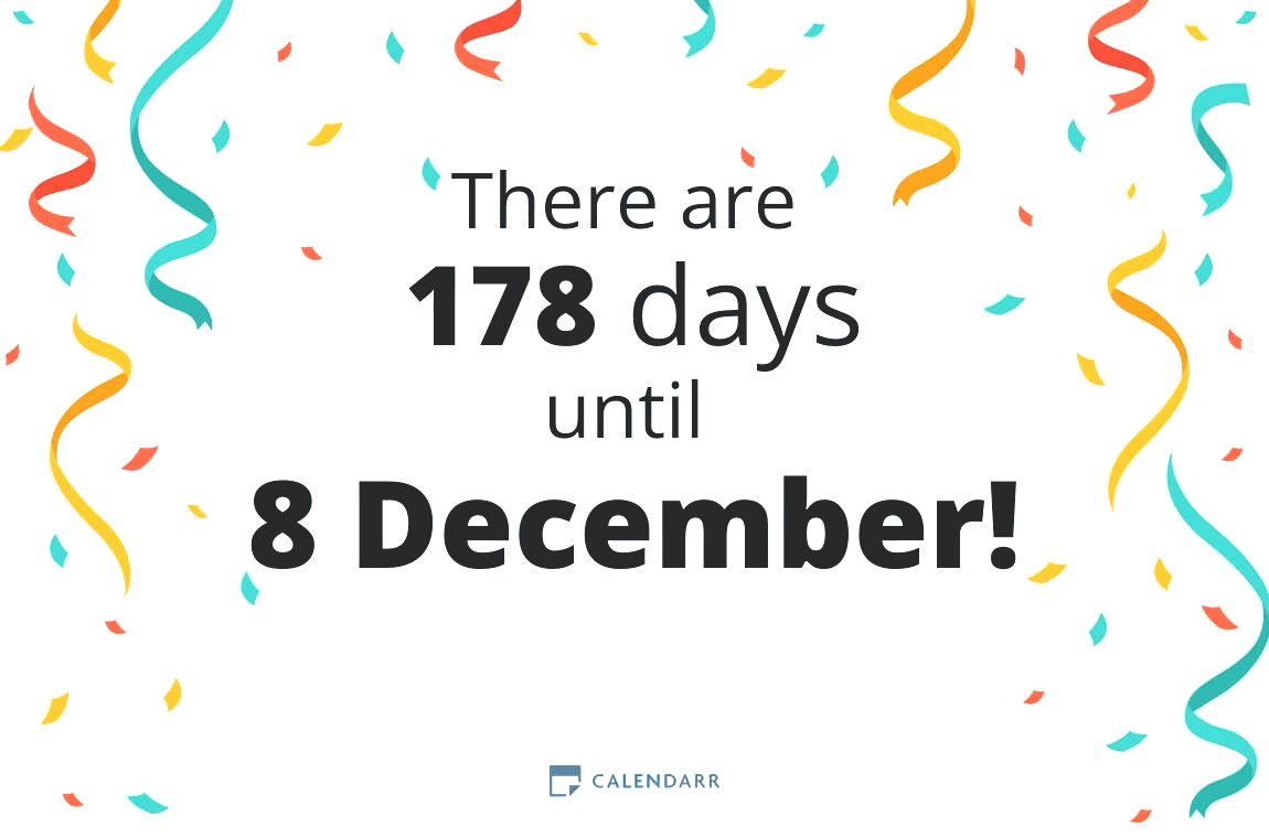 How many days until 8 December - Calendarr