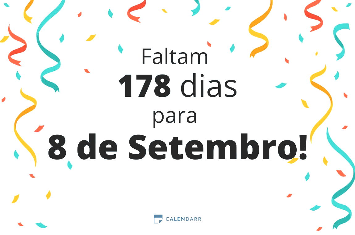 Descobre quantos dias faltam para 8 de Setembro - Calendarr