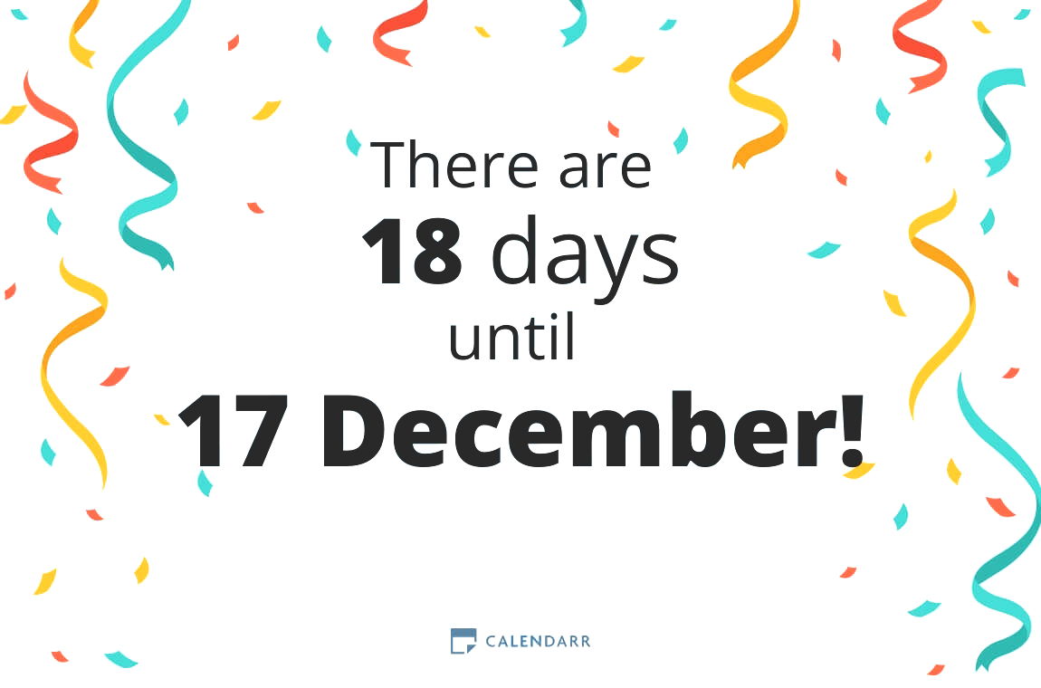 How many days until 17 December - Calendarr