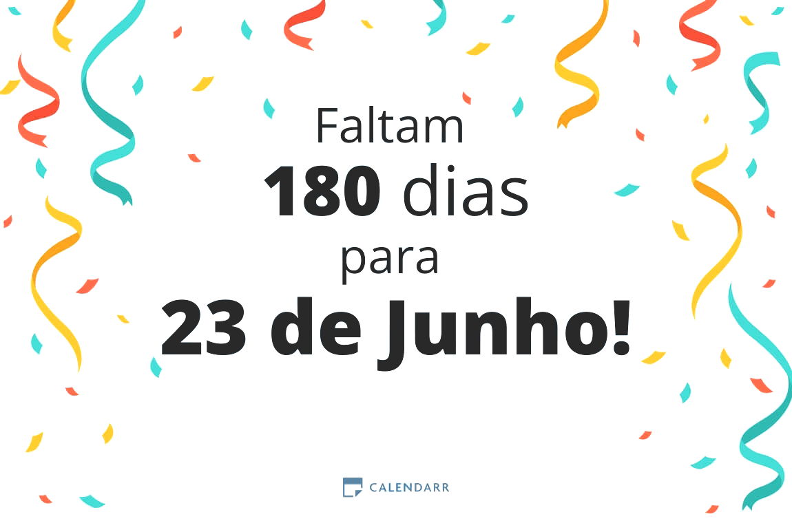 Descubra quantos dias faltam para 23 de Junho - Calendarr