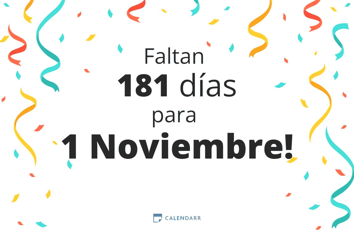 Descubre cuántos días faltan para 1 Noviembre - Calendarr