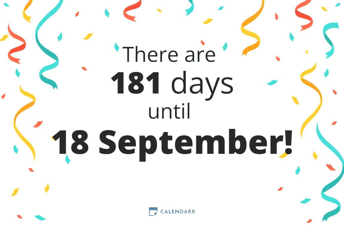 How many days until 18 September - Calendarr