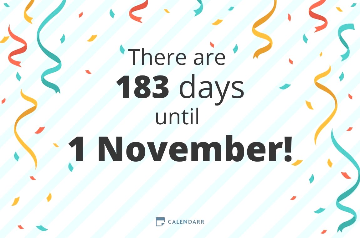 How many days until 1 November - Calendarr