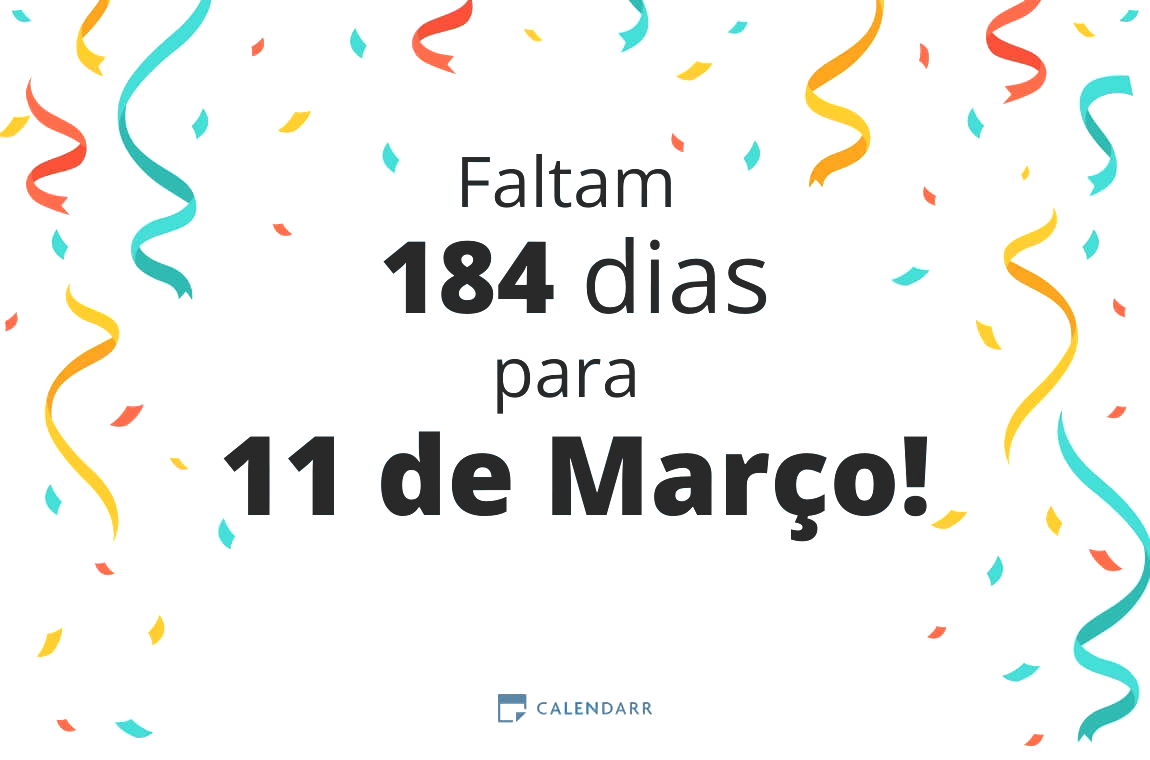 Descobre quantos dias faltam para 11 de Março - Calendarr