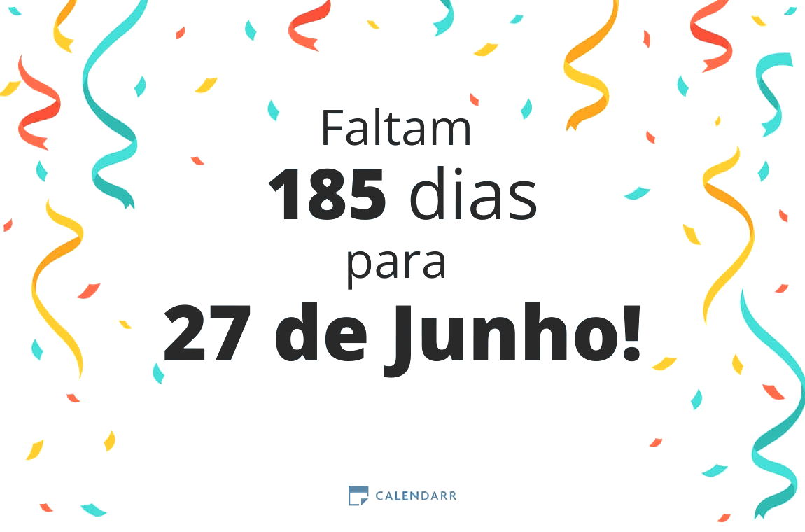 Descobre quantos dias faltam para 27 de Junho - Calendarr