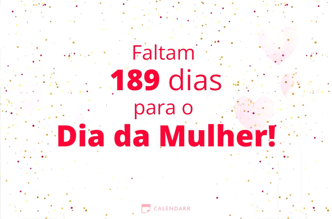 Descobre quantos dias faltam para o Dia da Mulher - Calendarr