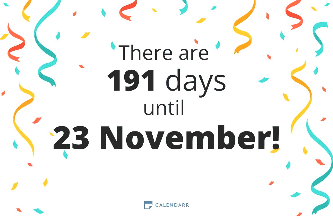 How many days until 23 November - Calendarr