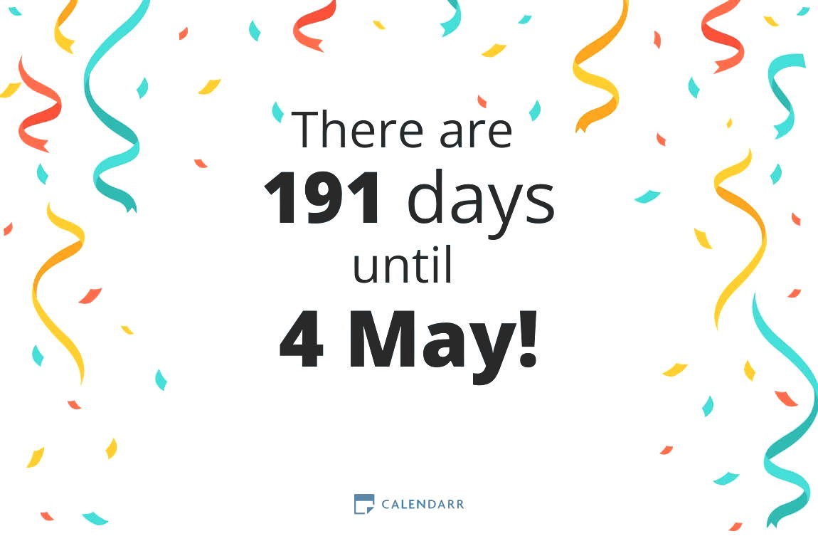How many days until 4 May - Calendarr