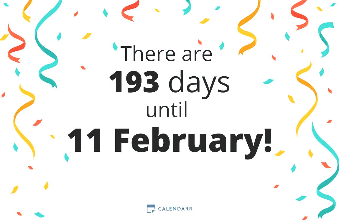 How many days until 11 February - Calendarr