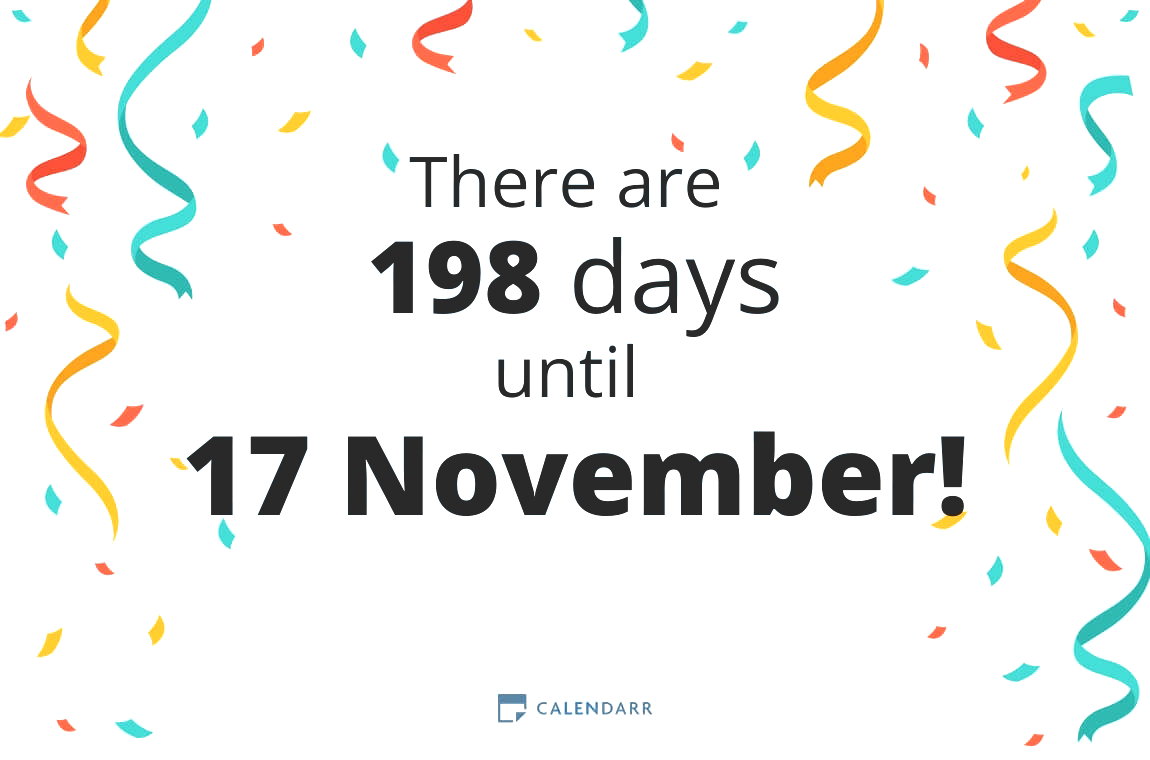 How many days until 17 November - Calendarr