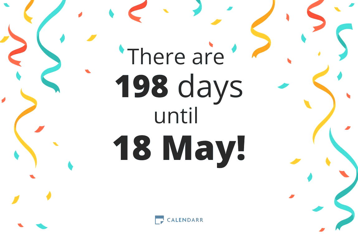 How many days until 18 May - Calendarr