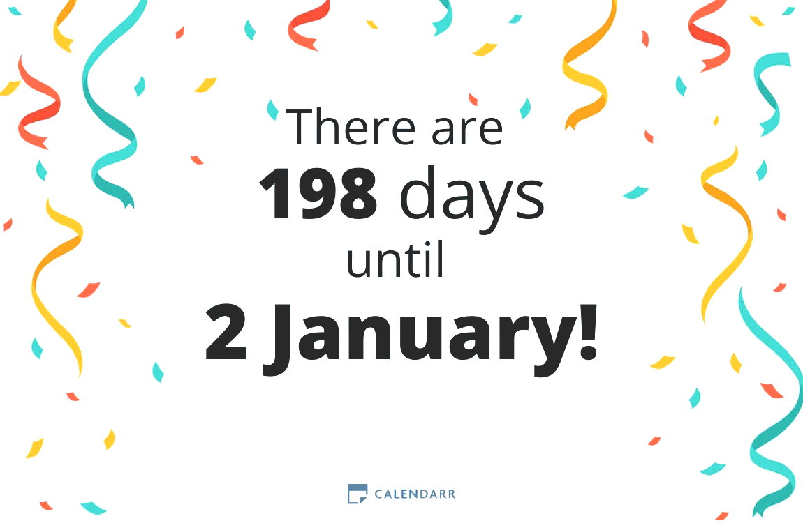 How many days until 2 January - Calendarr