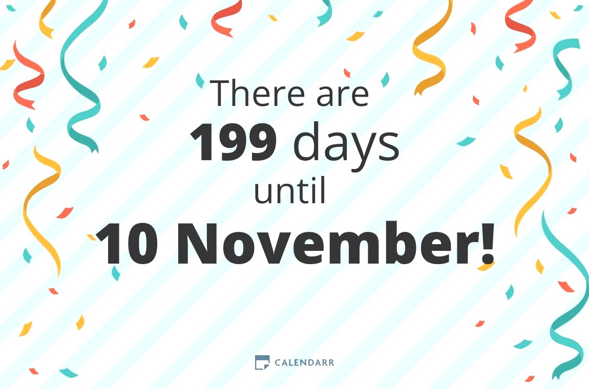 How many days until 10 November - Calendarr