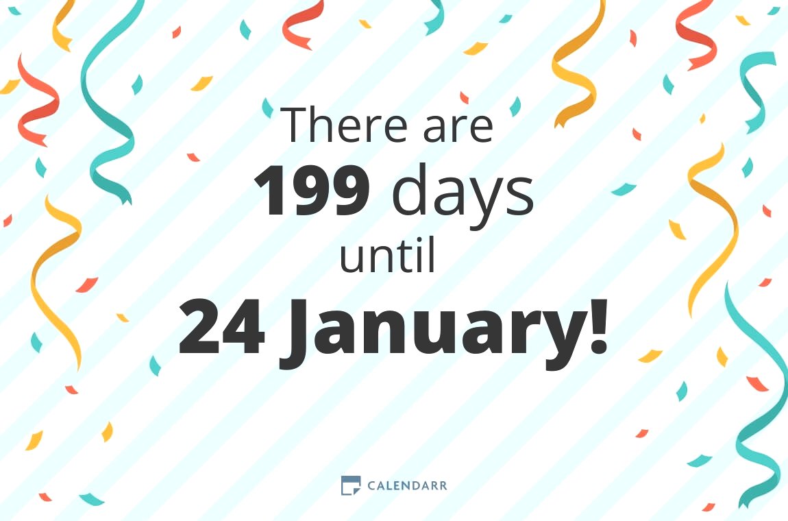 How many days until 24 January Calendarr