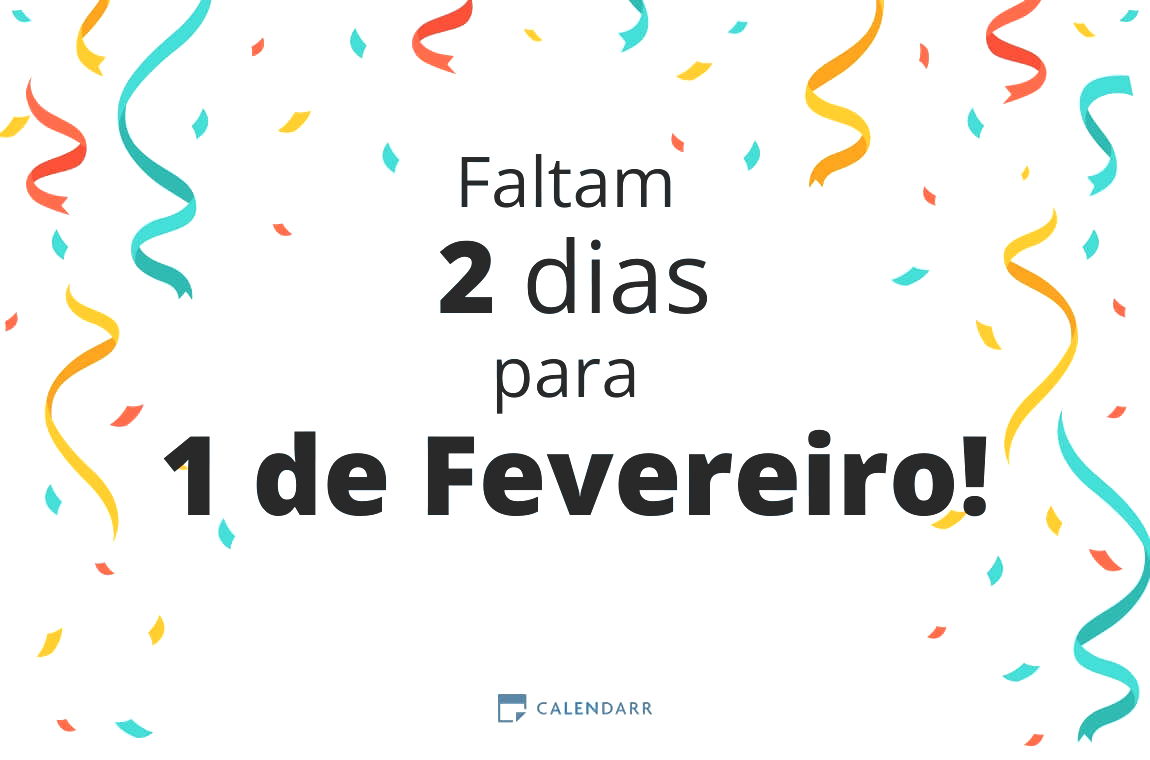 Descubra quantos dias faltam para 1 de Fevereiro - Calendarr
