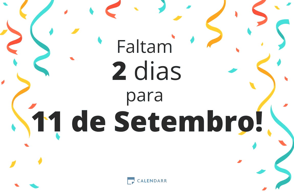 Descubra quantos dias faltam para 11 de Setembro - Calendarr