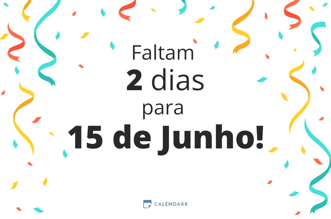 Descubra quantos dias faltam para 15 de Junho - Calendarr