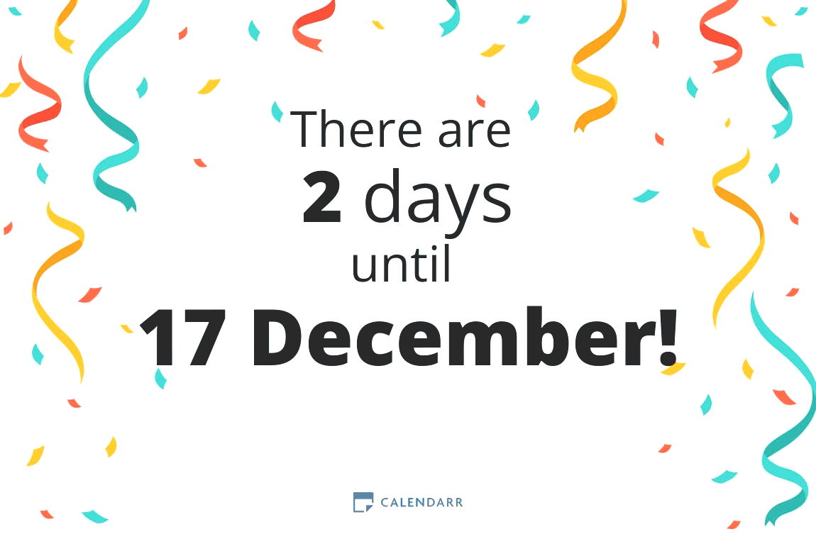How many days until 17 December - Calendarr