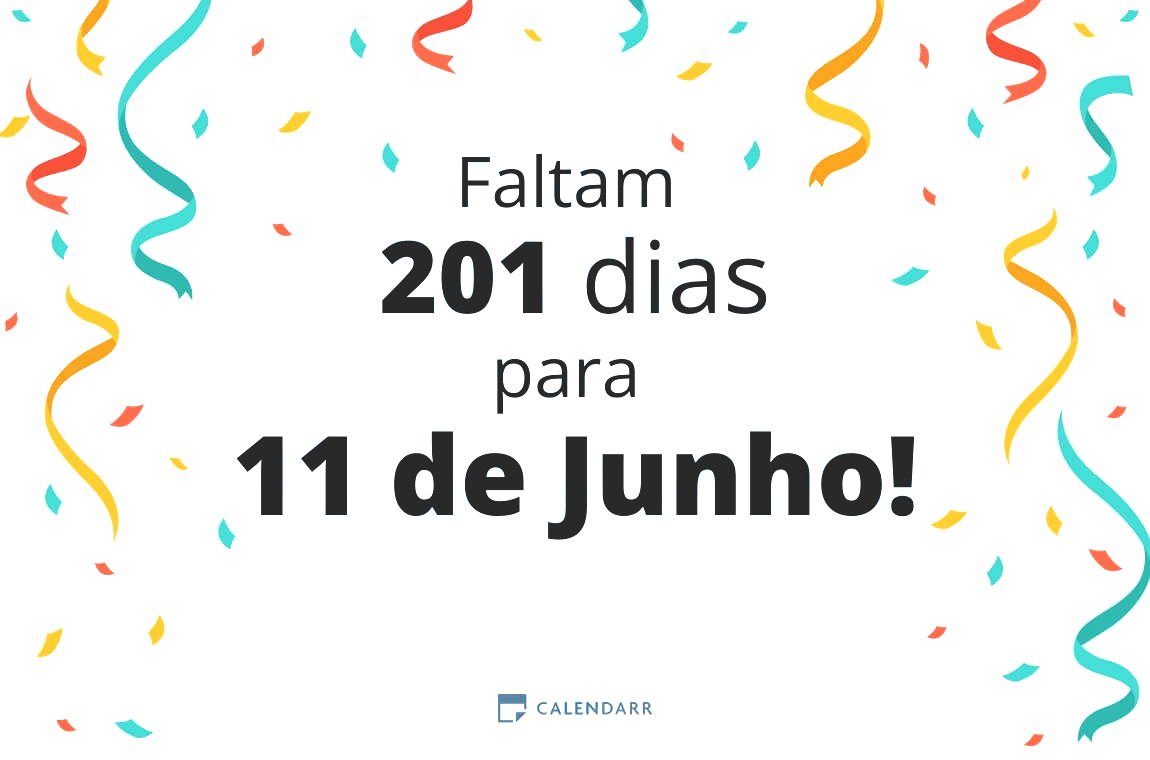 Descubra quantos dias faltam para 11 de Junho - Calendarr