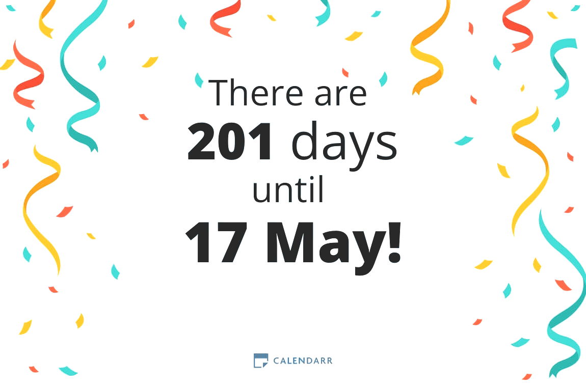 How many days until 17 May - Calendarr