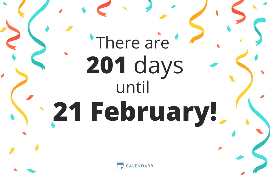 How many days until 21 February - Calendarr