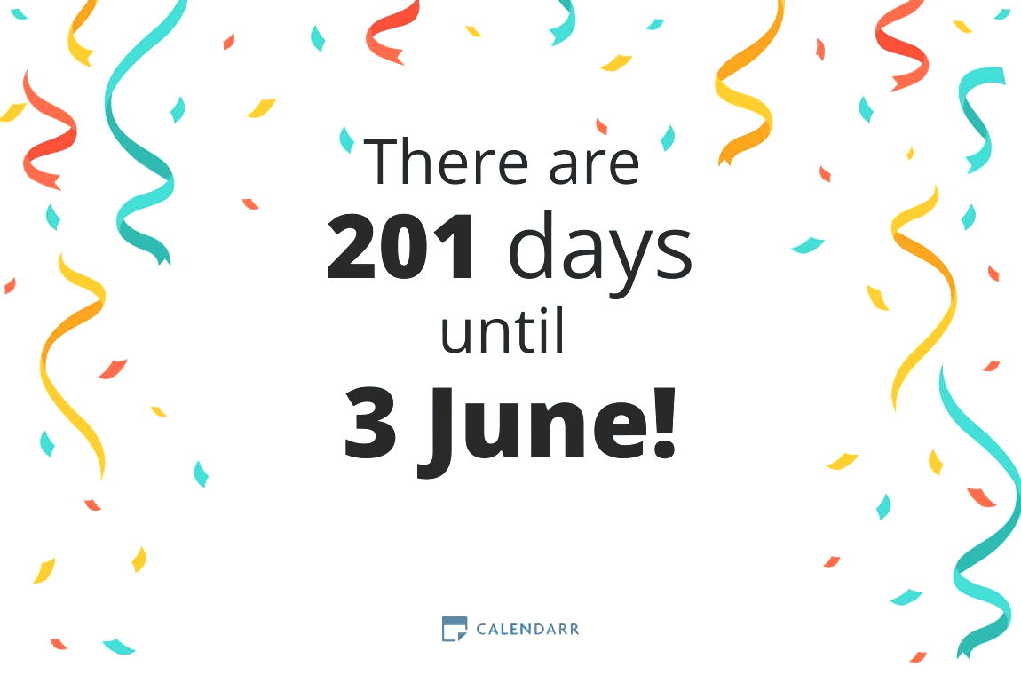 How many days until 3 June - Calendarr