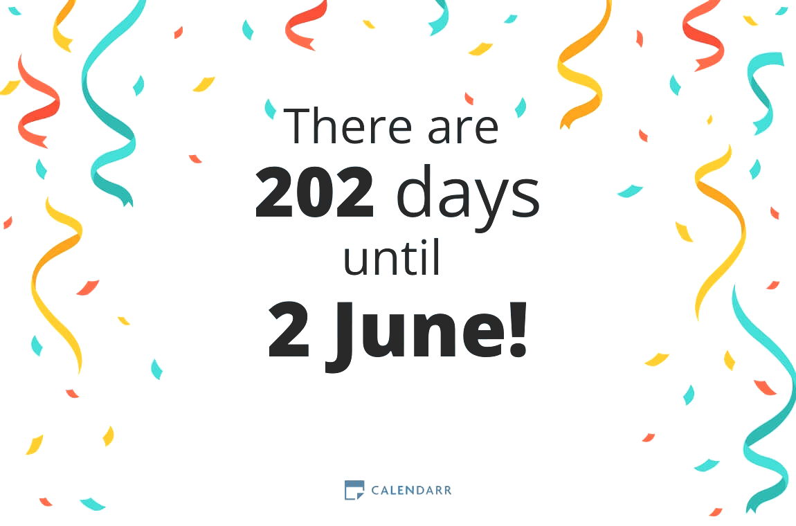 How many days until 2 June - Calendarr