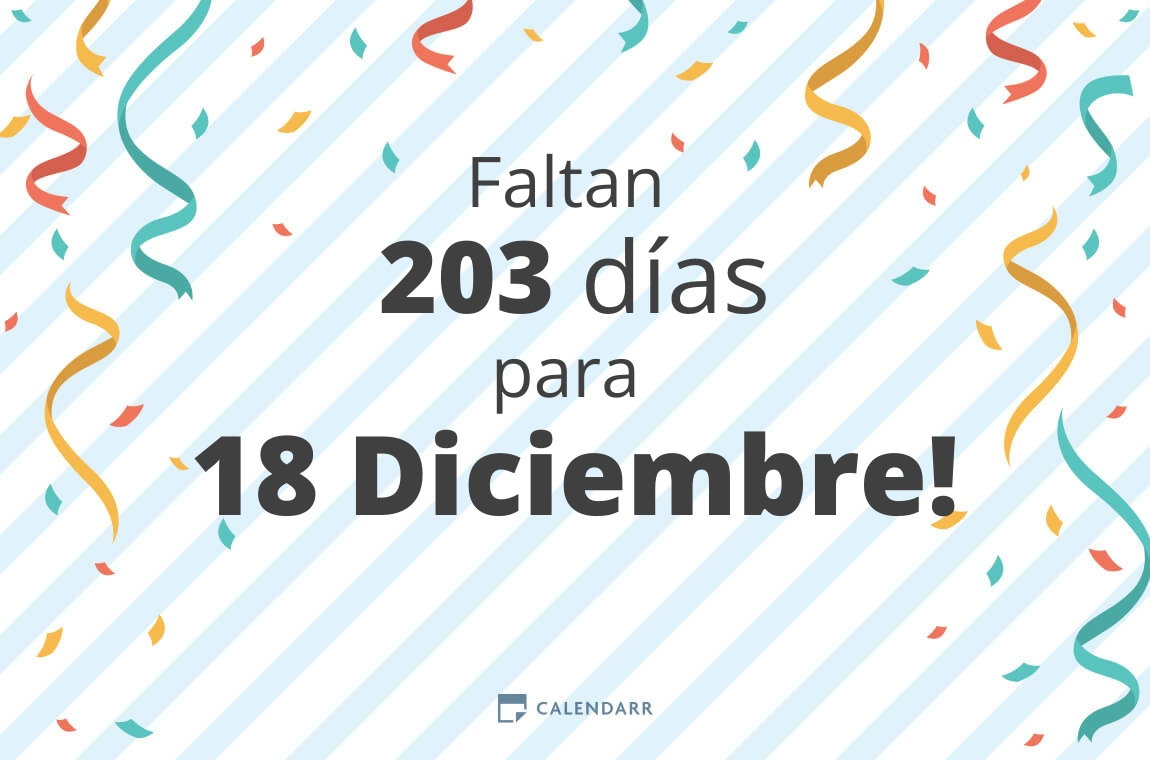 Cuantos Dias Faltan Para El 18 De Diciembre