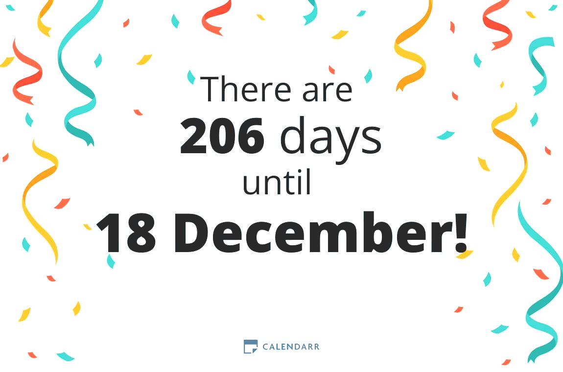 How many days until 18 December - Calendarr