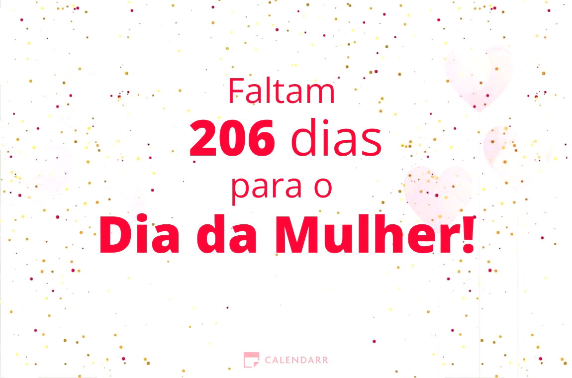 Descobre quantos dias faltam para o Dia da Mulher Calendarr